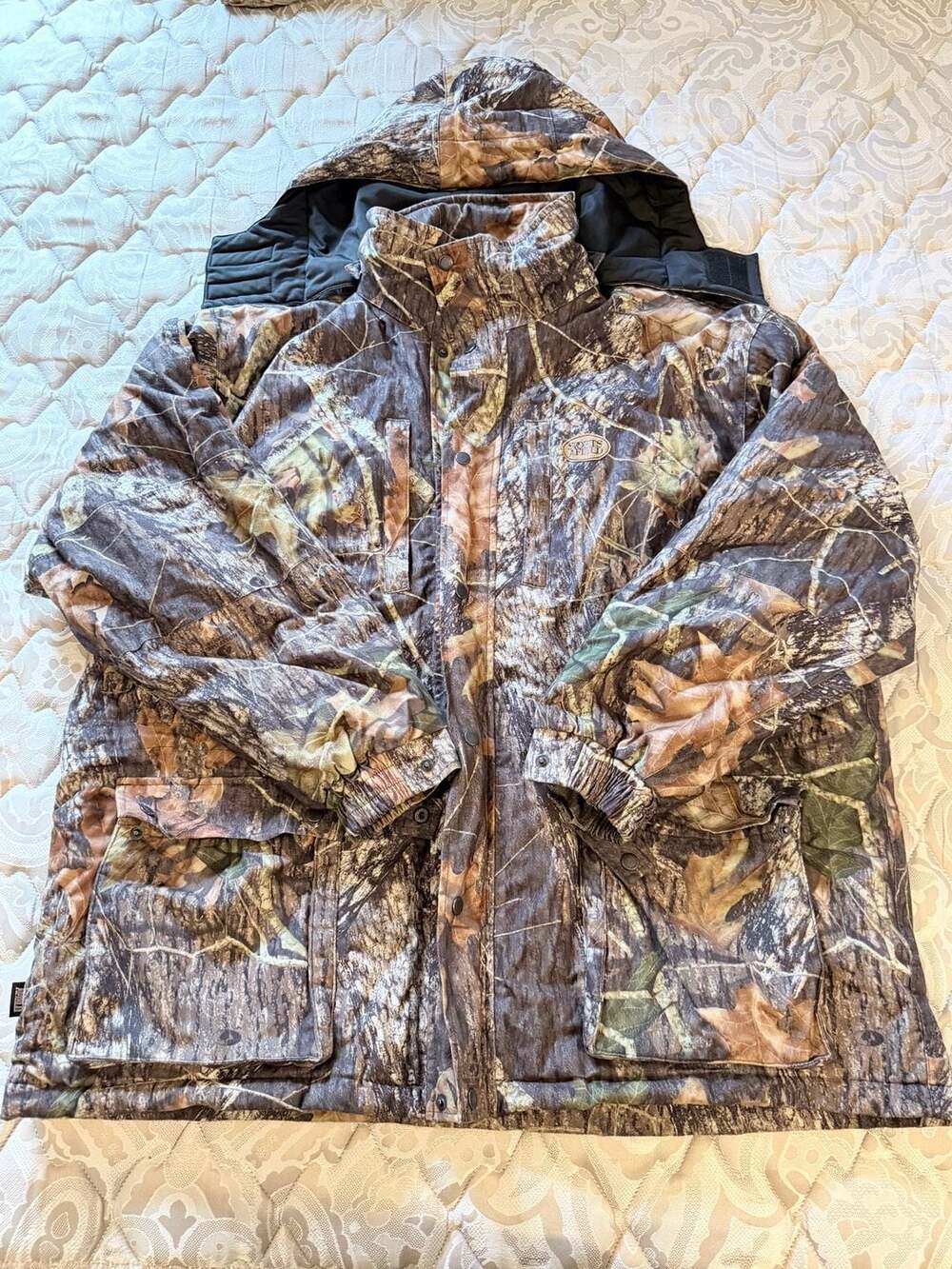 Sports Afield Insulated Camo Hunting Jacket with Hood XXL